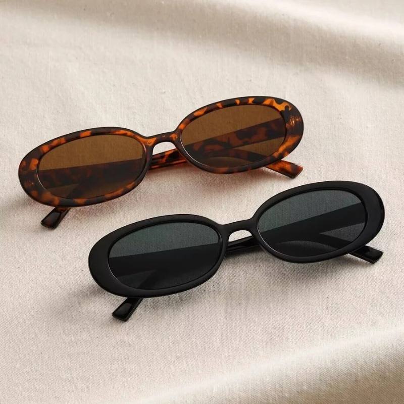 Vintage Fashion And Design - Vintage Oval Sunglasses Women Luxury Brand
