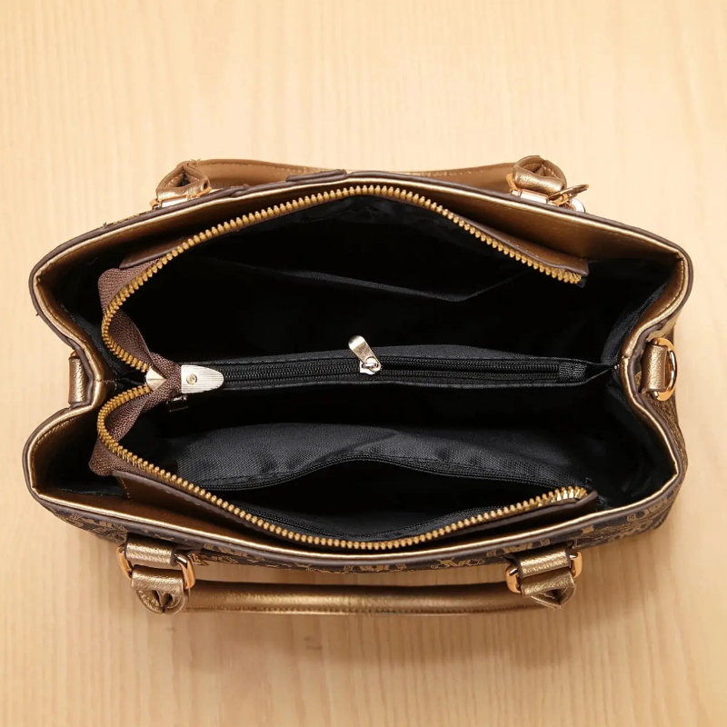 Women's Handbag Set with Shoul - Vintage Zipper ulasan dan harga