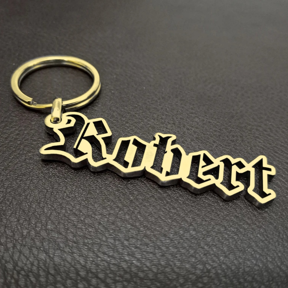 Custom Old English Keychain Pe - Vintage Fashion Names ulasan dan harga