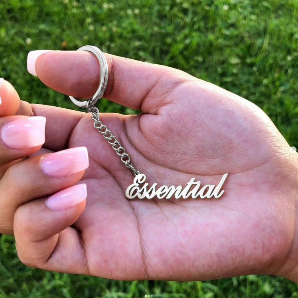 Custom Old English Keychain Pe - Vintage Fashion Names ulasan dan harga