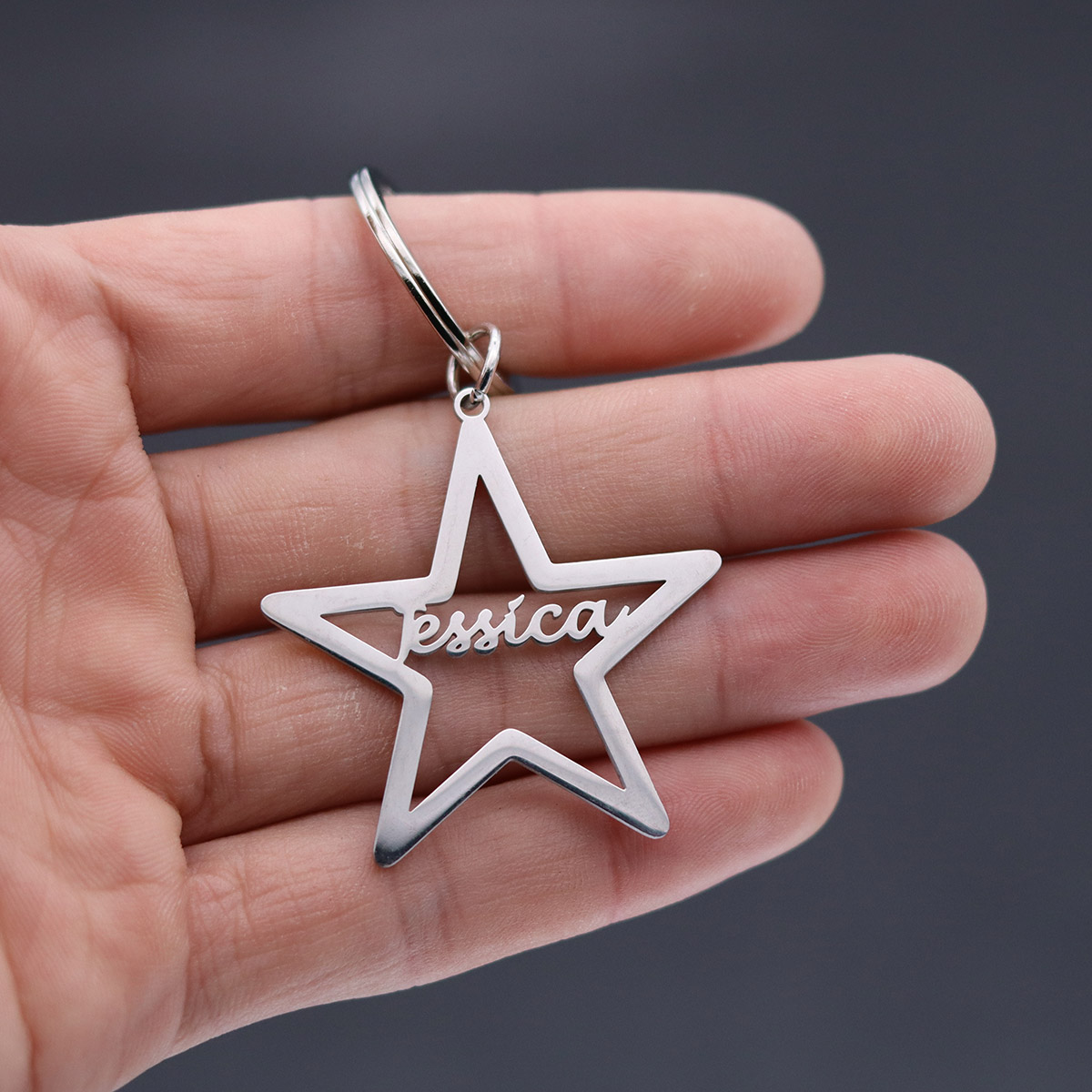 Custom Name Star Keychain Pers - Vintage Fashion Names ulasan dan harga
