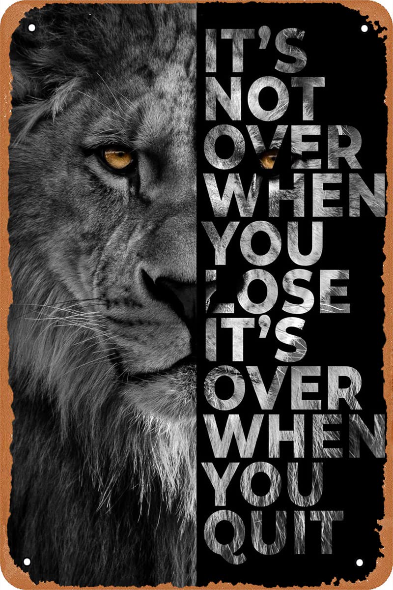Never Give Up Inspirational Po - Vintage Fashion Posters ulasan dan harga