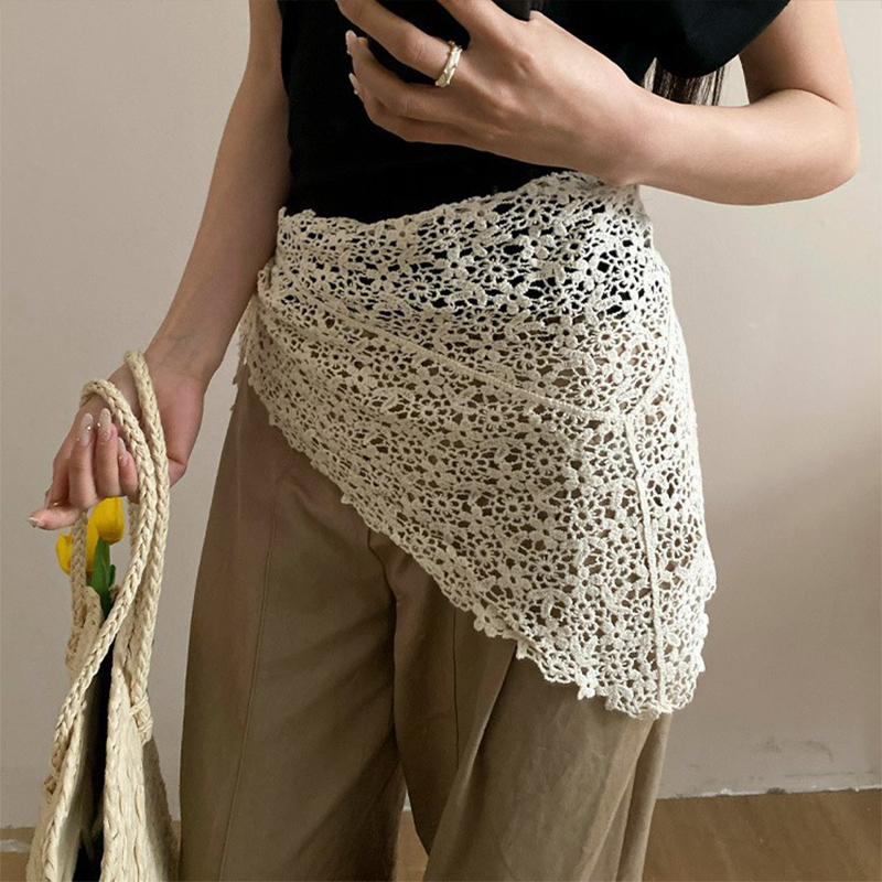 Crochet Lace Triangle Scarf Vi - Vintage Fashion Look ulasan dan harga