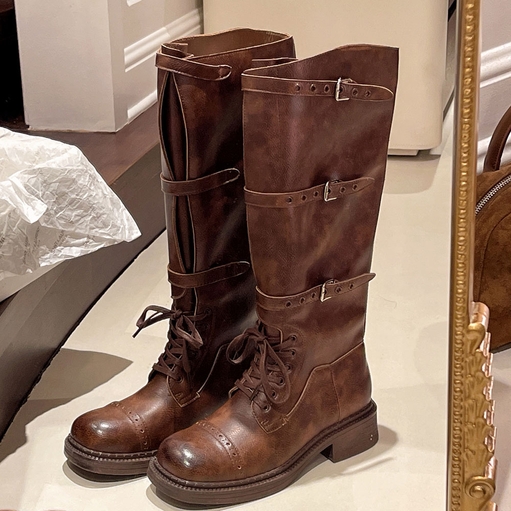 Women's Knee High Boots Vintag - Vintage Fashion And Design ulasan dan harga