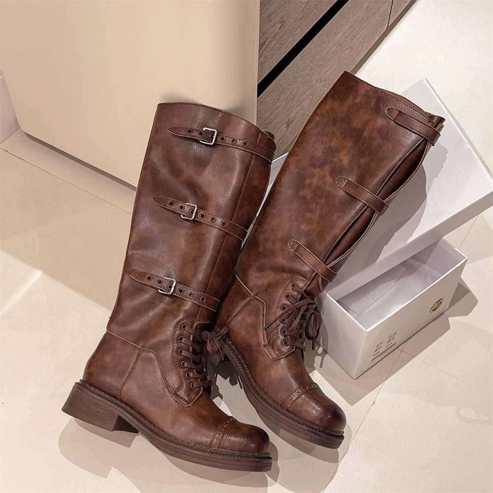 Women's Knee High Boots Vintag - Vintage Fashion And Design ulasan dan harga