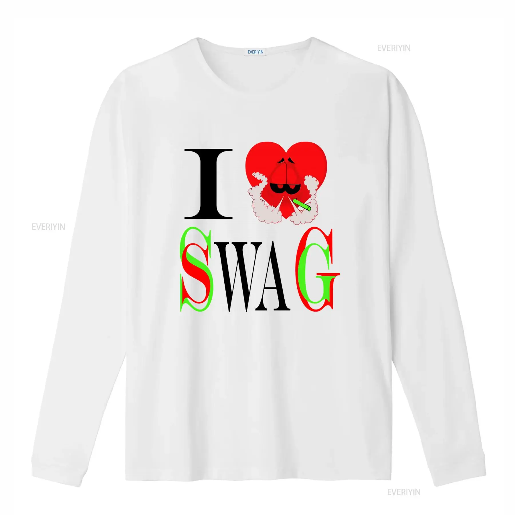 I Swag Heart Print T shirt Ret - Vintage Fashion Look ulasan dan harga