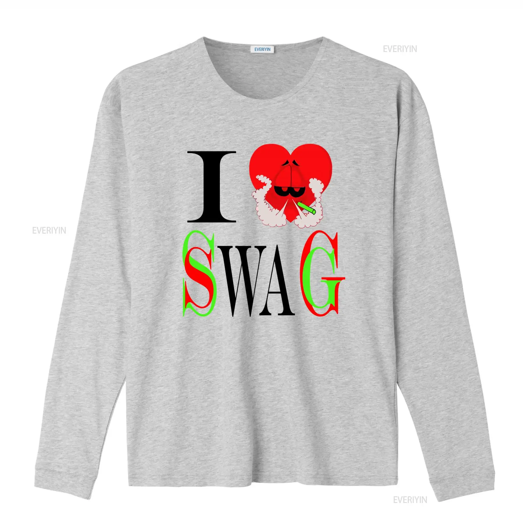 I Swag Heart Print T shirt Ret - Vintage Fashion Look ulasan dan harga