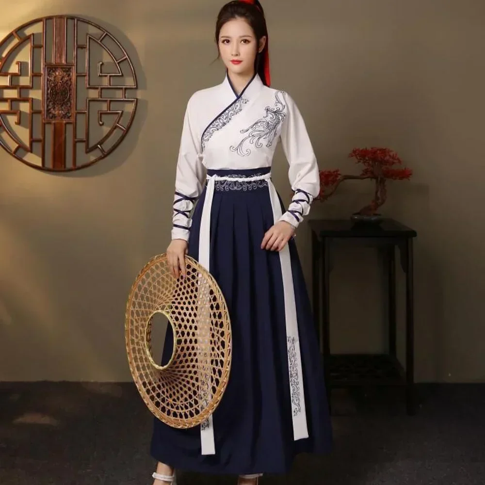 Modern Hanfu Women Top Skirt 2 - Vintage Fashion Queen ulasan dan harga