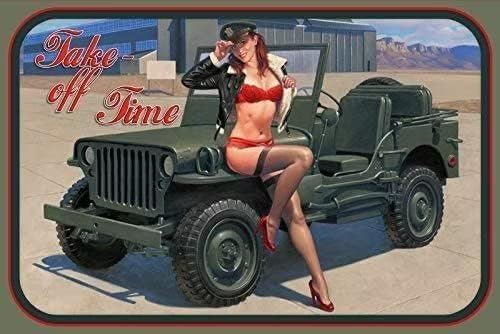 Vintage Metal Tin Sign Pinup G - Vintage Fashion Posters ulasan dan harga