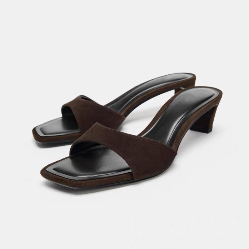 Vintage Brown Faux Suede Slipp - Vintage Fashion And Design ulasan dan harga