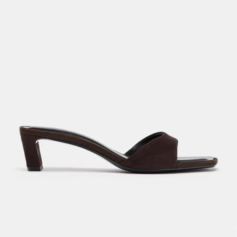 Vintage Brown Faux Suede Slipp - Vintage Fashion And Design ulasan dan harga