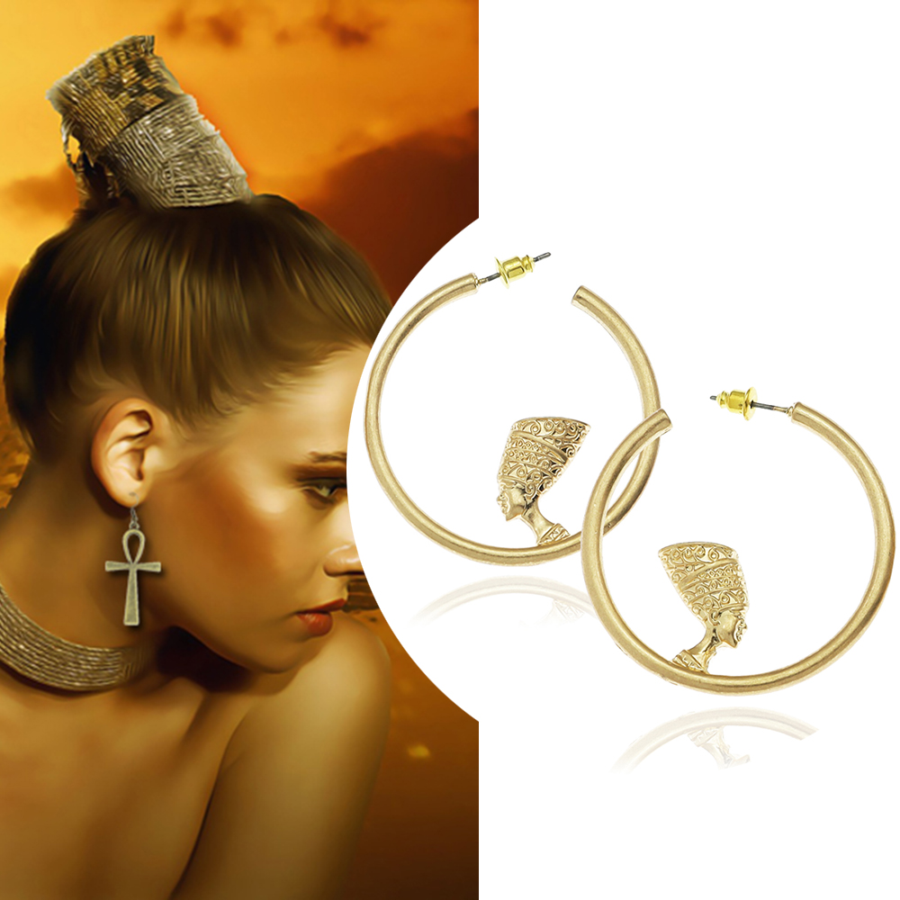 Vintage Gold Color Women Earri - Vintage Fashion Queen ulasan dan harga