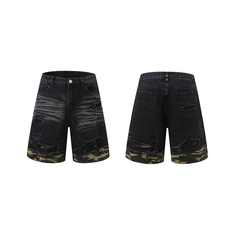 Men's Distressed Ripped Denim  - Vintage Zipper ulasan dan harga