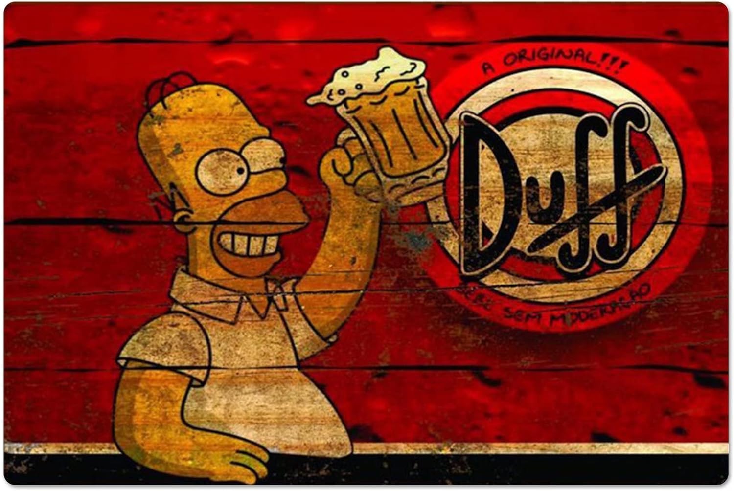 Retro Metal Poster Homer Duff  - Vintage Fashion Posters ulasan dan harga