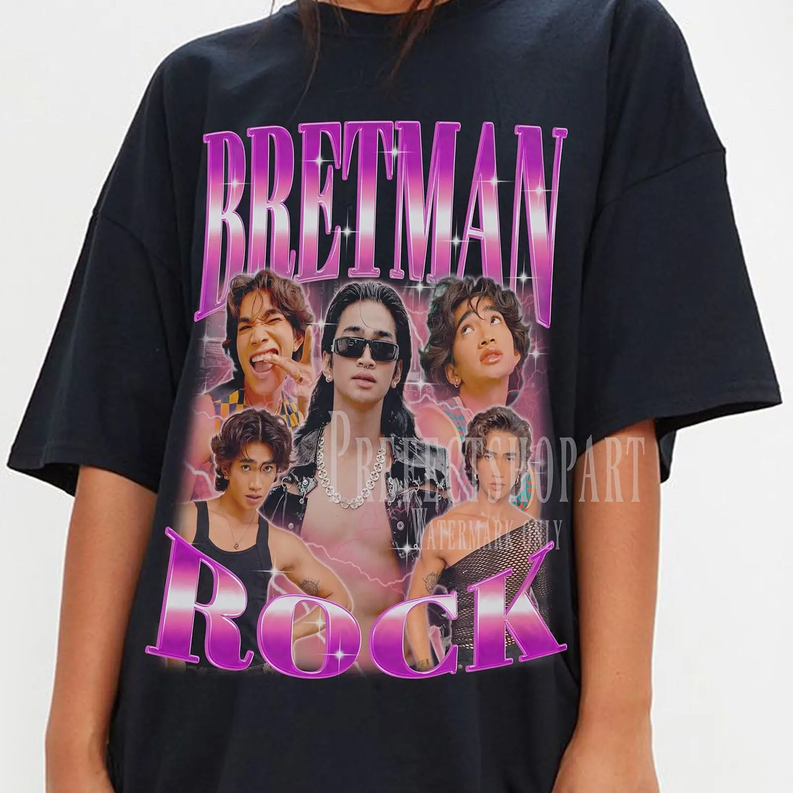 Bretman Rock Retro T Shirt Vin - Vintage Fashion Influencer ulasan dan harga