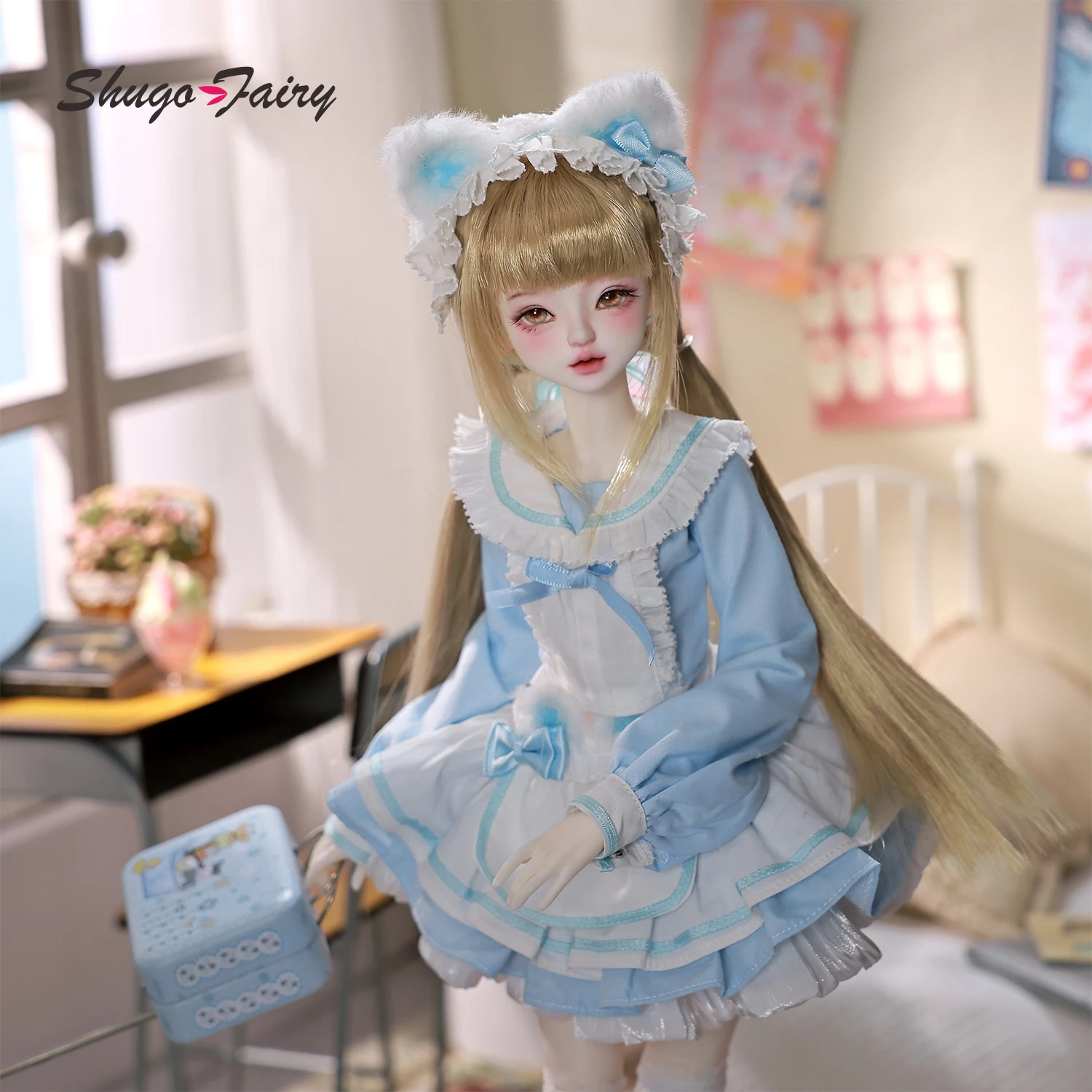 Liano CD Bjd Doll 1/4 Head Bar - Vintage Fashion Doll ulasan dan harga