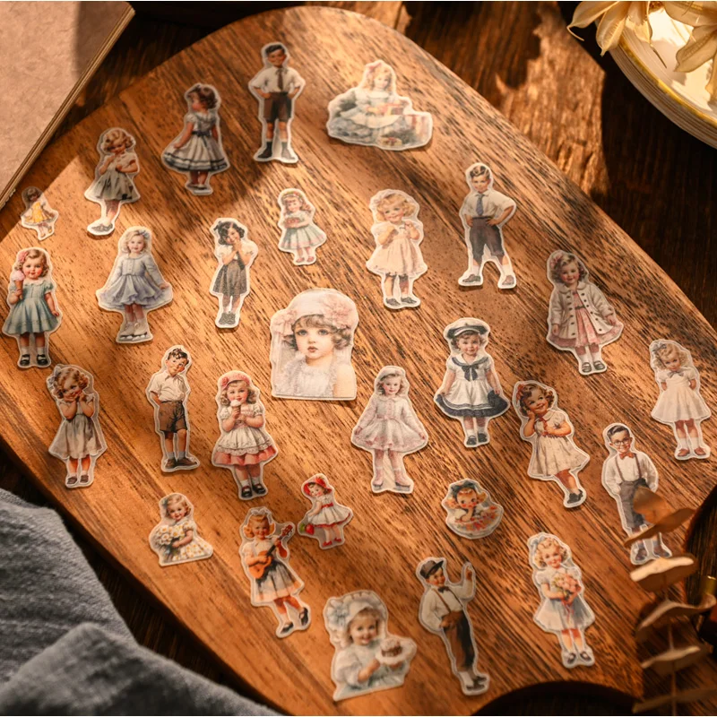 50pcs Vintage Kids Paper Doll  - Vintage Fashion Doll ulasan dan harga