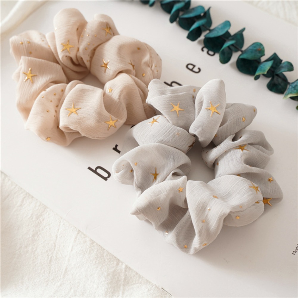 1/5pcs Print Scrunchie Dreamy  - Vintage Fashion Look ulasan dan harga